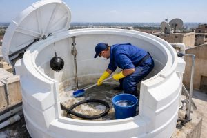 غسيل خزان من الرواسب